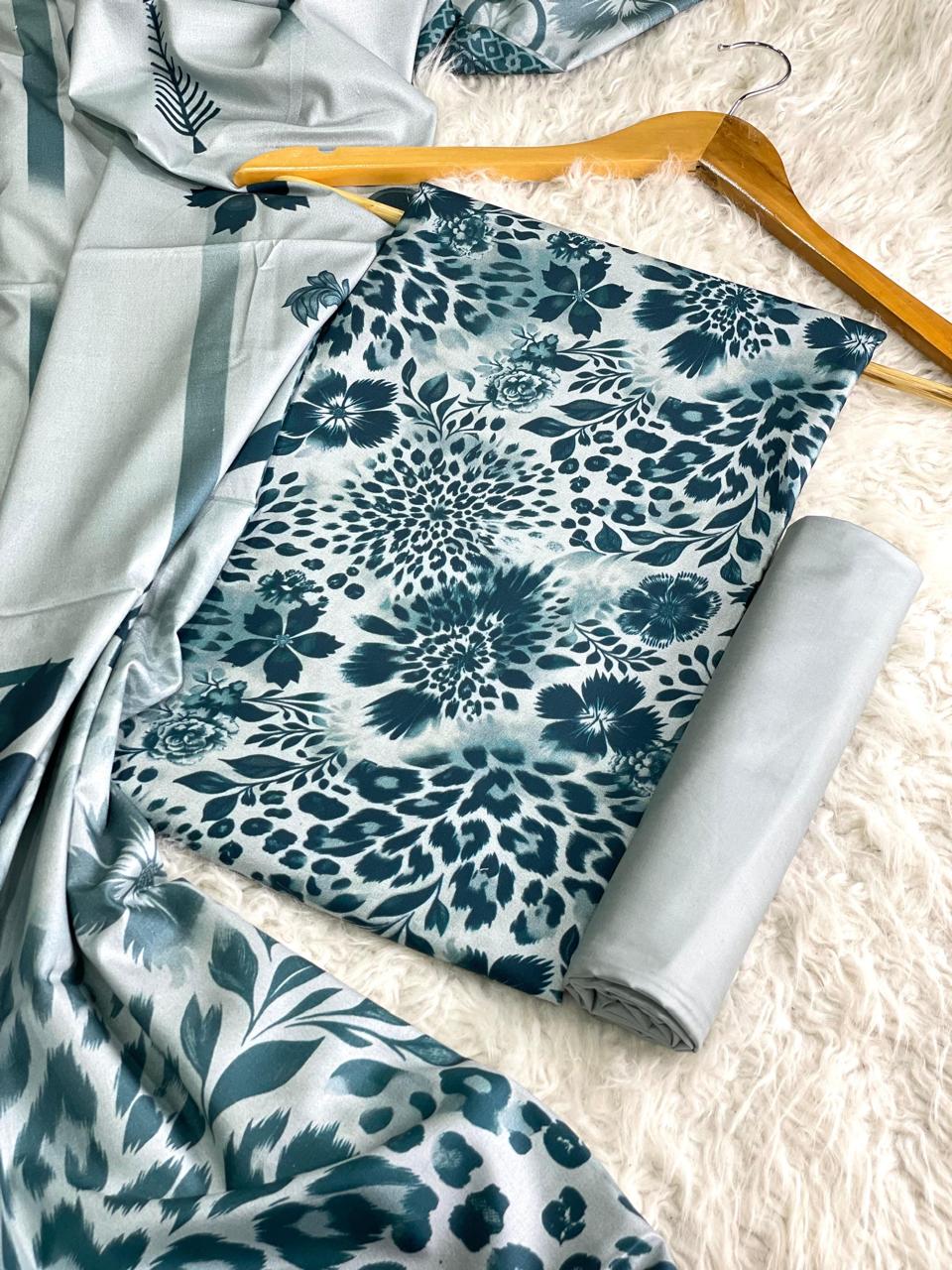 WINTER SILK DIGITAL PRINTED 3-PIECE - SD#23
